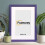 (A3 Pic (A2 Frame)) Purple Picture Frame / LW Style Wall Art Frame / Modern Photo Frames With White Mount 17