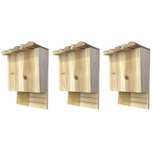Large Wooden Bat Nesting Roosting Box (Set of 3)