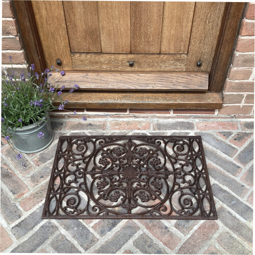 Selections Blenheim Ornate Cast Iron Doormat 1