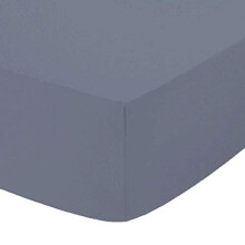 British Home Bedding Percale Extra Deep 16"/40cm Fitted Sheet (Grey, King)