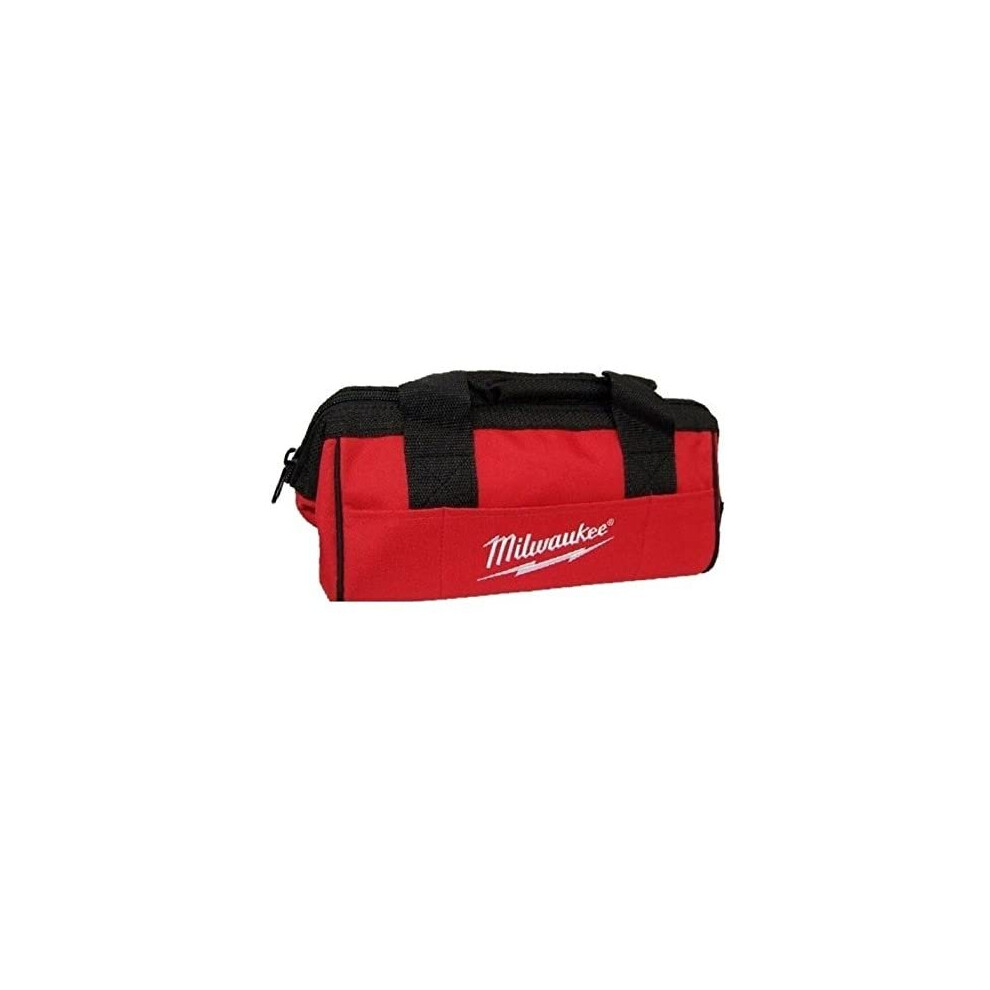 Milwaukee M12 6 Pockets Heavy Duty Canvas Contractor Tool Bag 13"L x 6" W x 7"H 902048016