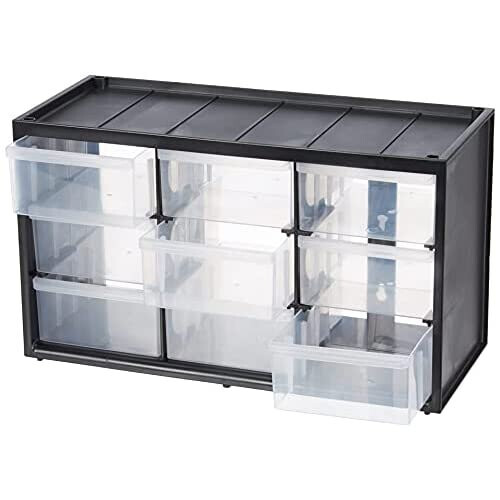 STANLEY Stanley 1-93-978 Storage Box with 9 Compartments, Black
