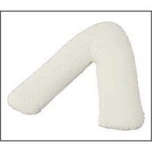 V Shaped Pillow Cases Covers, Pregnancy Maternity Orthopedic Support Nursing Pillow Cases V Pillows Cover (Cream)