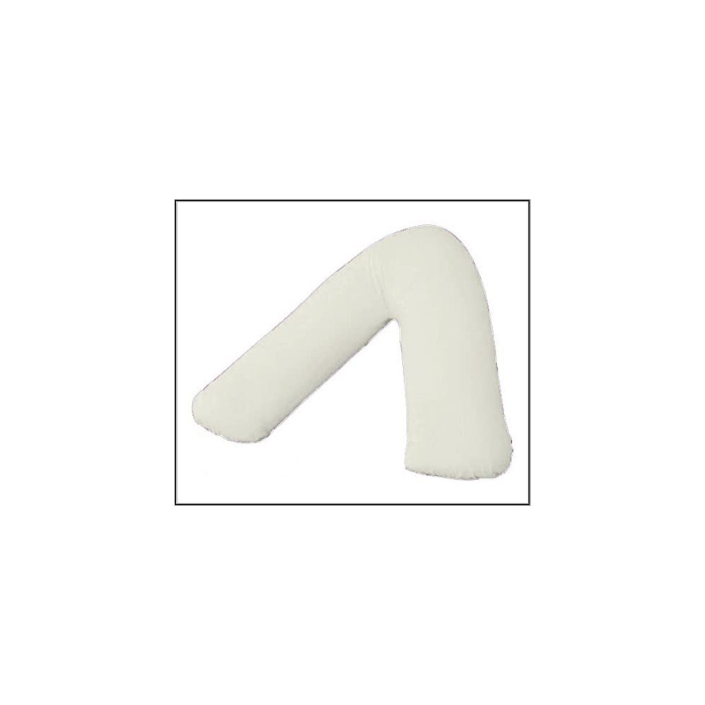 V Shaped Pillow Cases Covers, Pregnancy Maternity Orthopedic Support Nursing Pillow Cases V Pillows Cover (Cream) Cream British Home Bedding