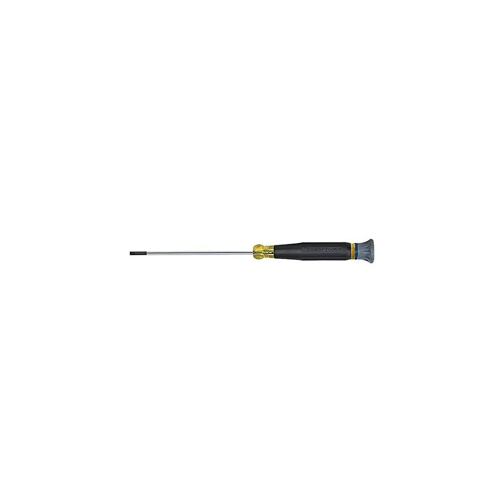 Klein Tools Klein 6144 1/8-Inch Cabinet Electronics Screwdriver, 4-Inch, Black, 1/8 Slotted Tip, 4 inch Shank-image-OPC-P8ZHMFN-NEW