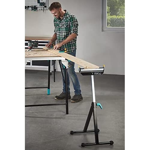 wolfcraft wolfcraft Roller Trestle I 6119973 I Practical extension for sawing tables and workbenches 1