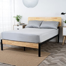 Ackly Bamboo Bedding Double Fitted Sheet - 40cm Deep 400 Thread Count Fitted Bed Sheets Double - Soft and Cool Double Bed Sheet - Hypoallergenic