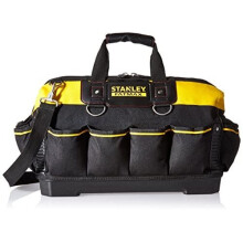 Stanley 518150M FatMax Tool Bag, 18, Black & Gray & Red, Pack of 1
