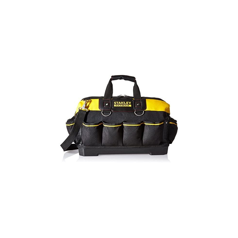 Stanley 518150M FatMax Tool Bag, 18, Black & Gray & Red, Pack of 1