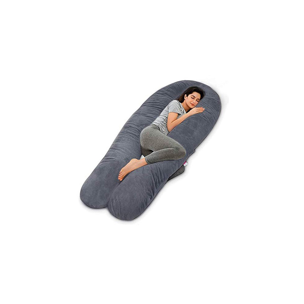 Wndy's Dream Pregnancy Body Pillow, U-Shaped Maternity Pillow for Pregnant Women 3KG 78cm Multiply 150cm 3.2KG XXL