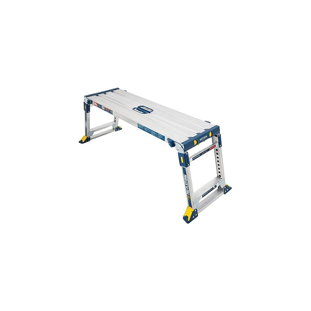 Werner 79023 Adjustable Pro Work Platform Work & Access, Silver, One Size