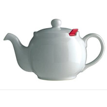 London Teapot Company-Chatsford 6-Cup Teapot with One Red Filter, White