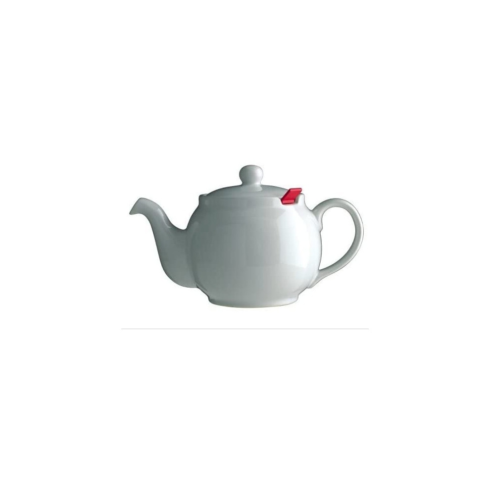 London Teapot Company-Chatsford 6-Cup Teapot with One Red Filter, White