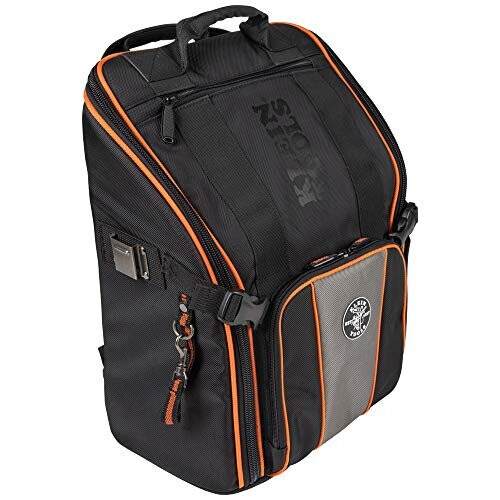 Klein Tools Backpack Bag, Heavy Duty Tool Organizer, 21 Pockets and Large Interior 55482