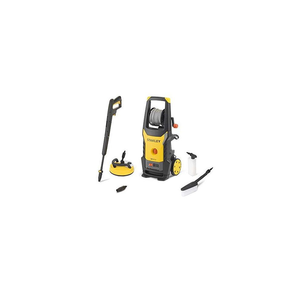 STANLEY SXPW16PE High Pressure Washer with Patio Cleaner and Fixed Brush (1600 W, 125 bar, 420 l/h)