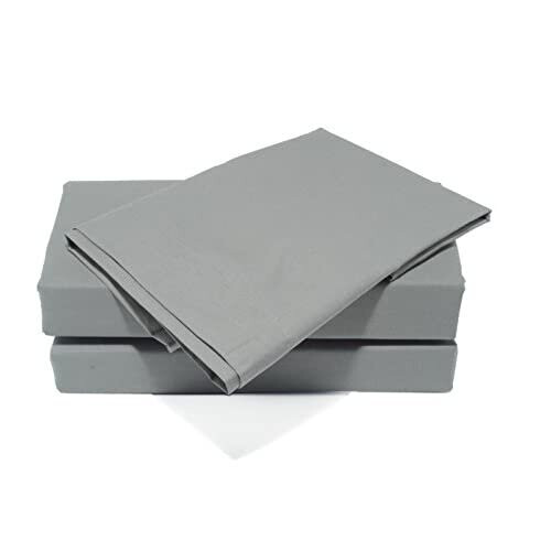 Lex's Linens Extra Large Grey Pillowcase Pair 22 x 31