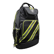 Backpack, Electrician Tool Bag, Tradesman Pro Organizer, Hi Viz, 39 Pockets and Molded Base Klein Tools 55597