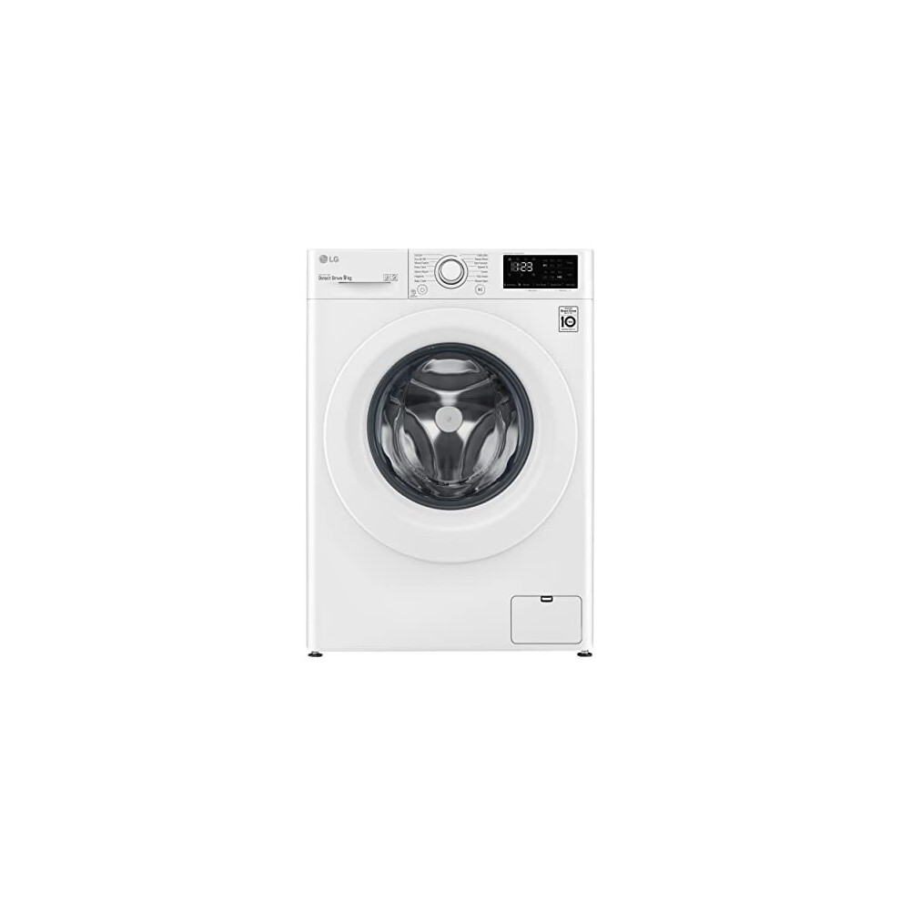 LG V3 F4V308WNW AI DD 9kg Freestanding Washing Machine