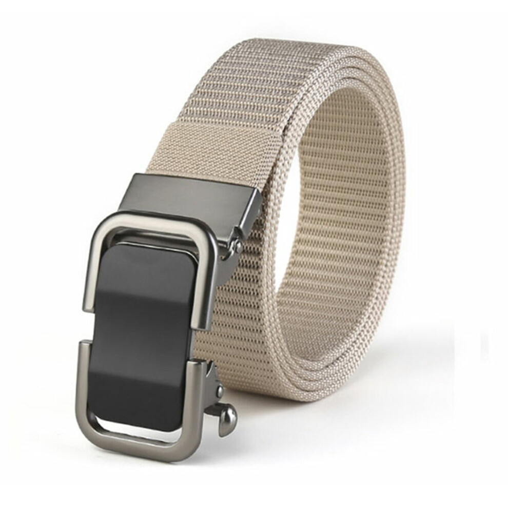 (Beige) Men's Nylon Belt