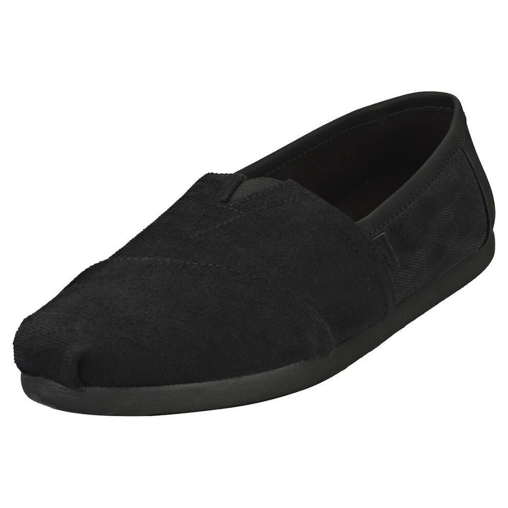 Toms Alpargata Mens Slip On Shoes in Black - Size 8.5 UK