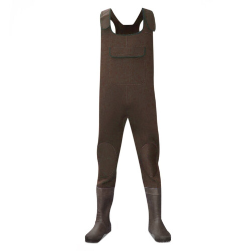 (UK7 EU41, Brown) Dirt Boot 100% Waterproof Neoprene Chest Waders