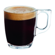(6 x 90ml) Luminarc 90ml 250ml Leaf Clear Glass Mug Coffee Cup Tea Espresso Hot Drink