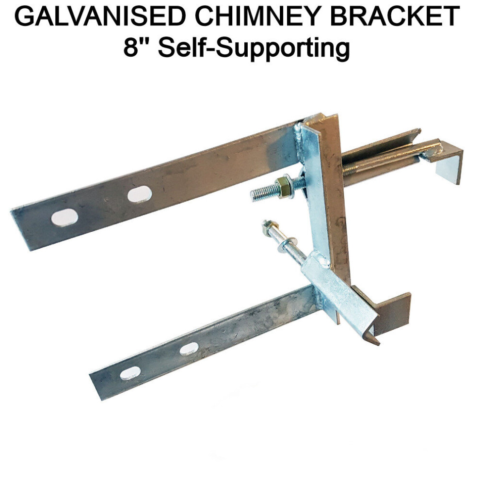 8'' Inch Galvanised Steel Chimney Corner Self-Supported Bracket For Aerial Mast 3713804152499