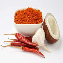 200g Homemade Garlic and Coconut Dry Chutney Spicy Vada PAU Bombay Style Chutney Hot and Spicy Indian Style