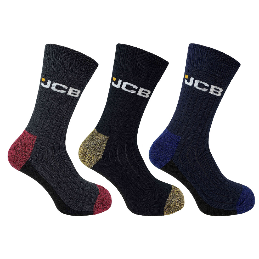 Jcb 3Pk Boot Socks Assorted Black