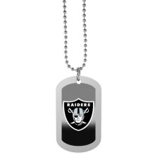 Siskiyou FTNP125 26 in. Unisex NFL Las Vegas Raiders Team Tag Necklaces