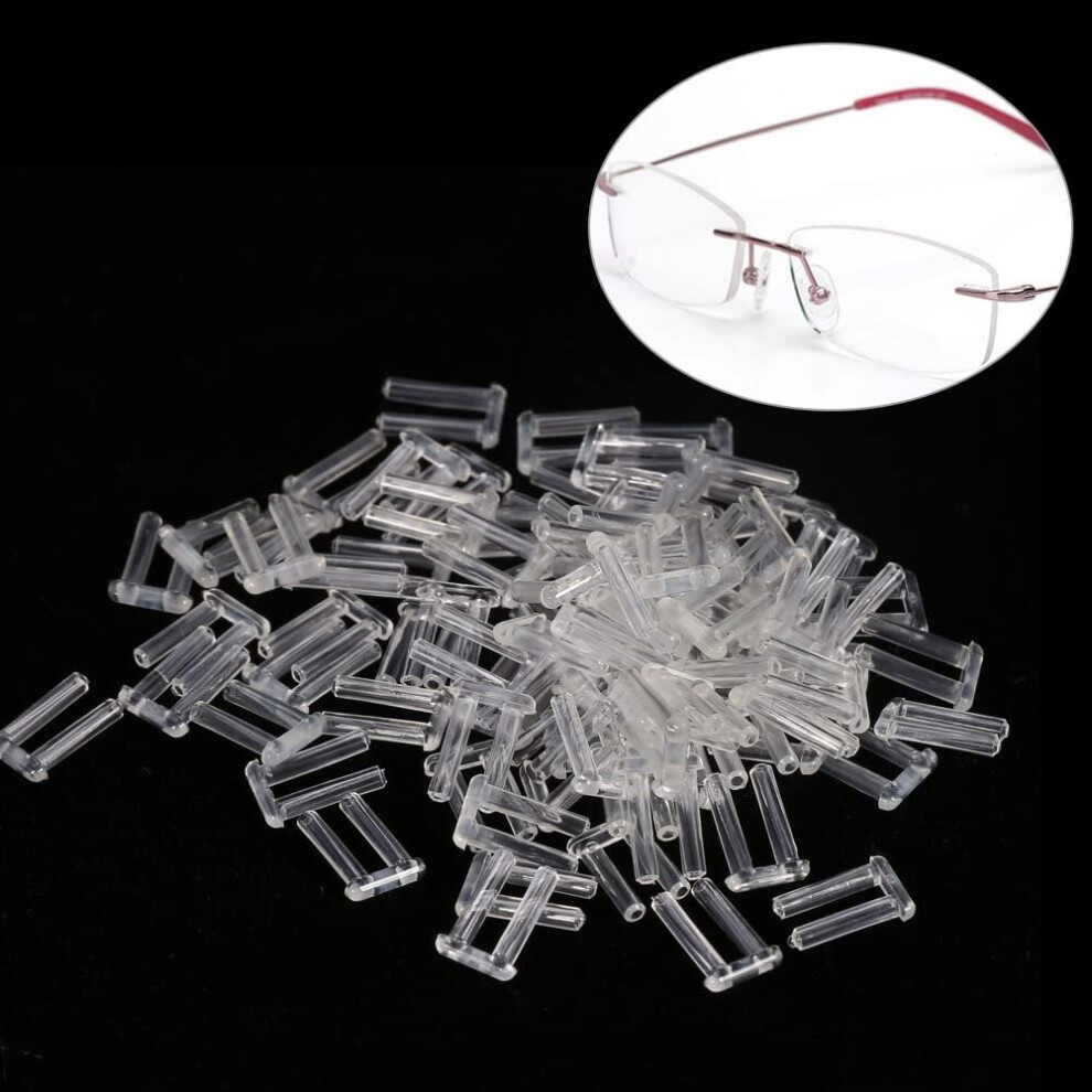 Rimless Frames Sleeves 3 Types 100pcs New Plastic Compression Sleeves for Rimless Glasses Accessories Tools 1.6 0.8 0.7 on OnBuy