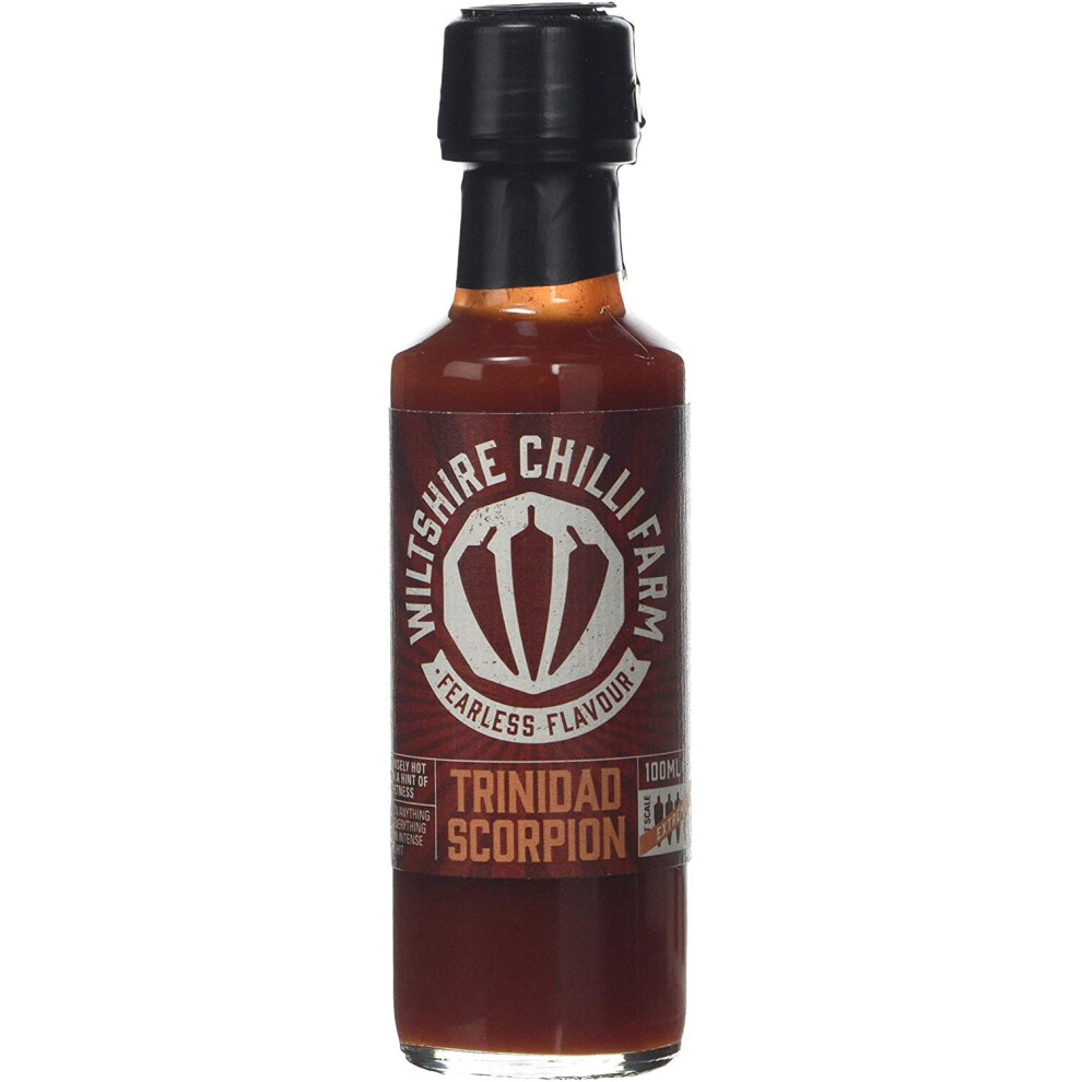 Wiltshire Chilli Farm Trinidad Scorpion Extreme Hot Chilli Sauce 100 Ml(Pack of 1)