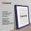 (A3 Pic (A2 Frame)) Purple Picture Frame / LW Style Wall Art Frame / Modern Photo Frames With White Mount 2