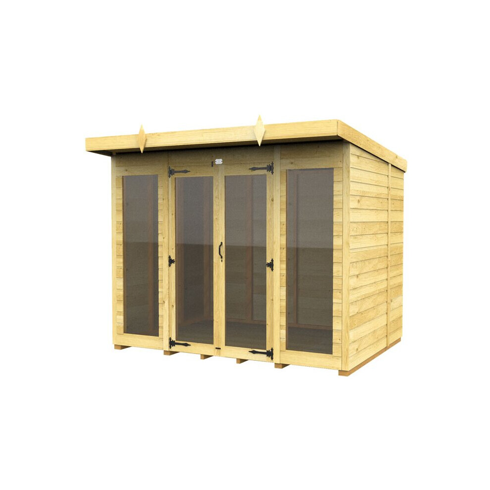 Pent Summer House 8ft x 5ft (Full Height Window) Fast & Free 2-5 Nationwide Delivery