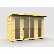 Pent Summer House 10ft x 4ft (Full Height Window) Fast & Free 2-5 Nationwide Delivery
