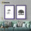 (A3 Pic (A2 Frame)) Purple Picture Frame / LW Style Wall Art Frame / Modern Photo Frames With White Mount 8