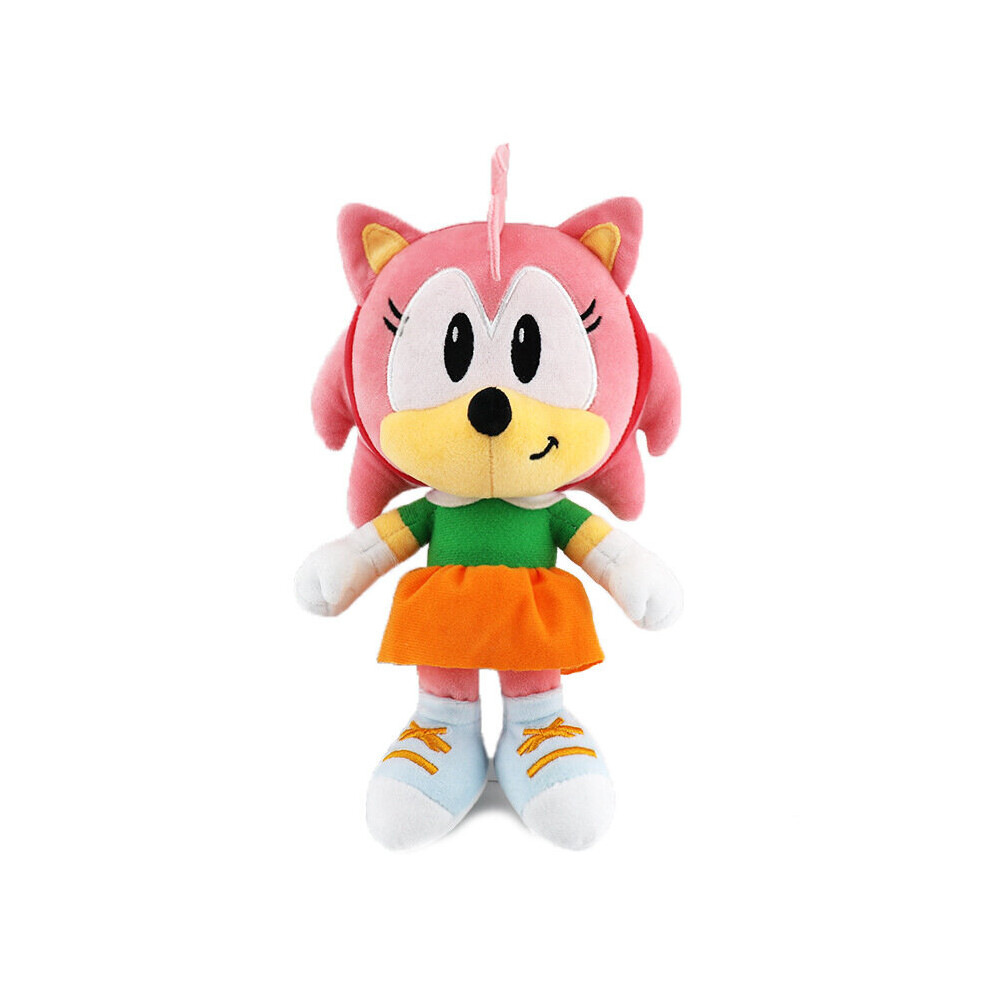 (Amy Rose) Sonic The Hedgehog Super Sonic Knuckles Plush Doll Toy Kids Gifts