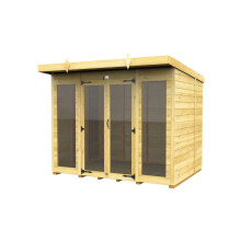 Pent Summer House 8ft x 7ft (Full Height Window) Fast & Free 2-5 Nationwide Delivery