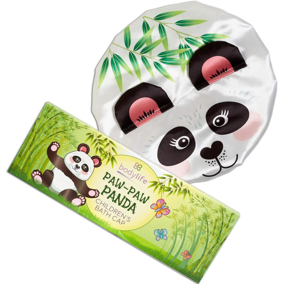 Bodylife Kids Paw Paw Panda Double Layered Shower Cap 26Cm
