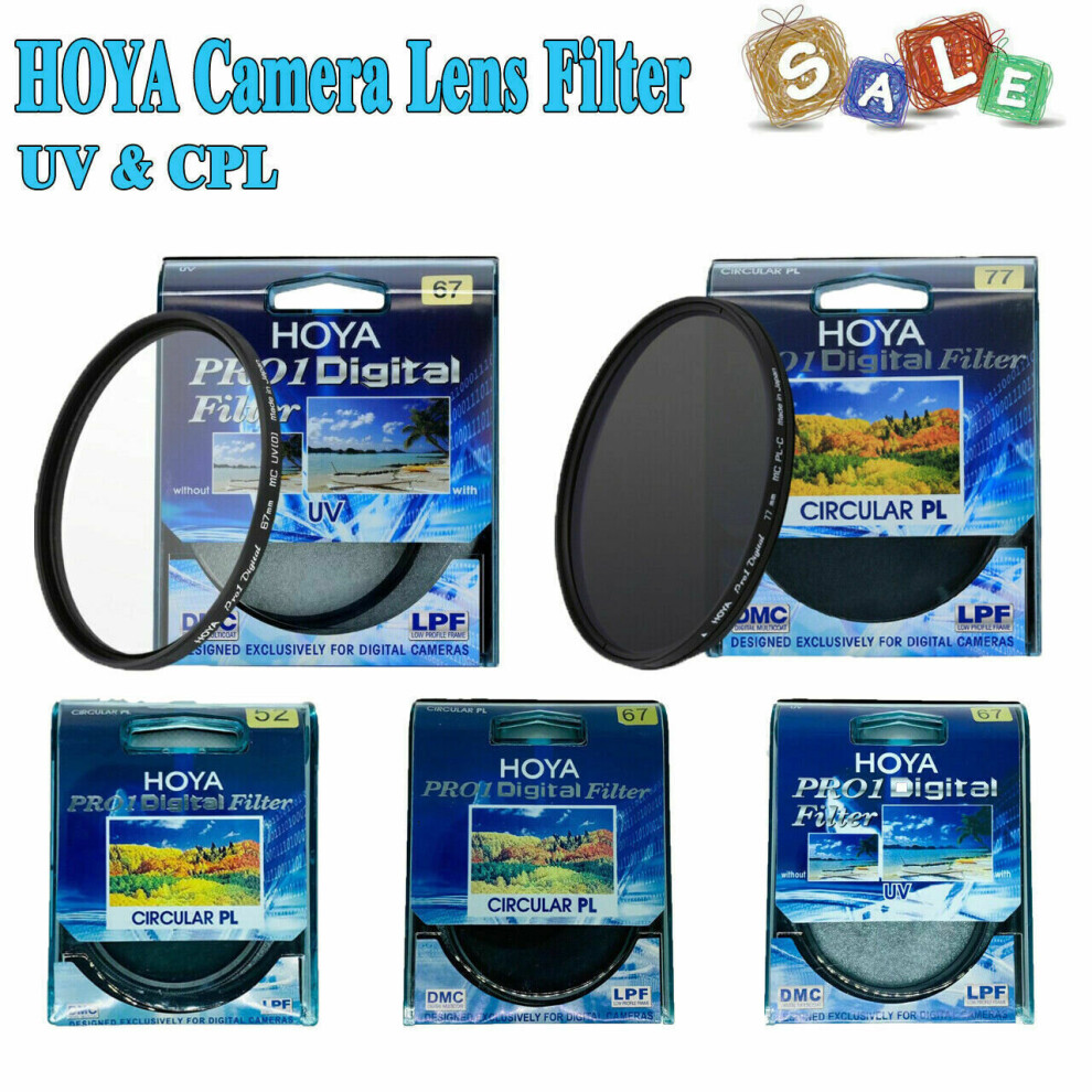 (UV, 77mm) HOYA PRO1D Circular Polarising Slim Filter UV CPL 49/52/55/58/62/67/72/77/82 mm