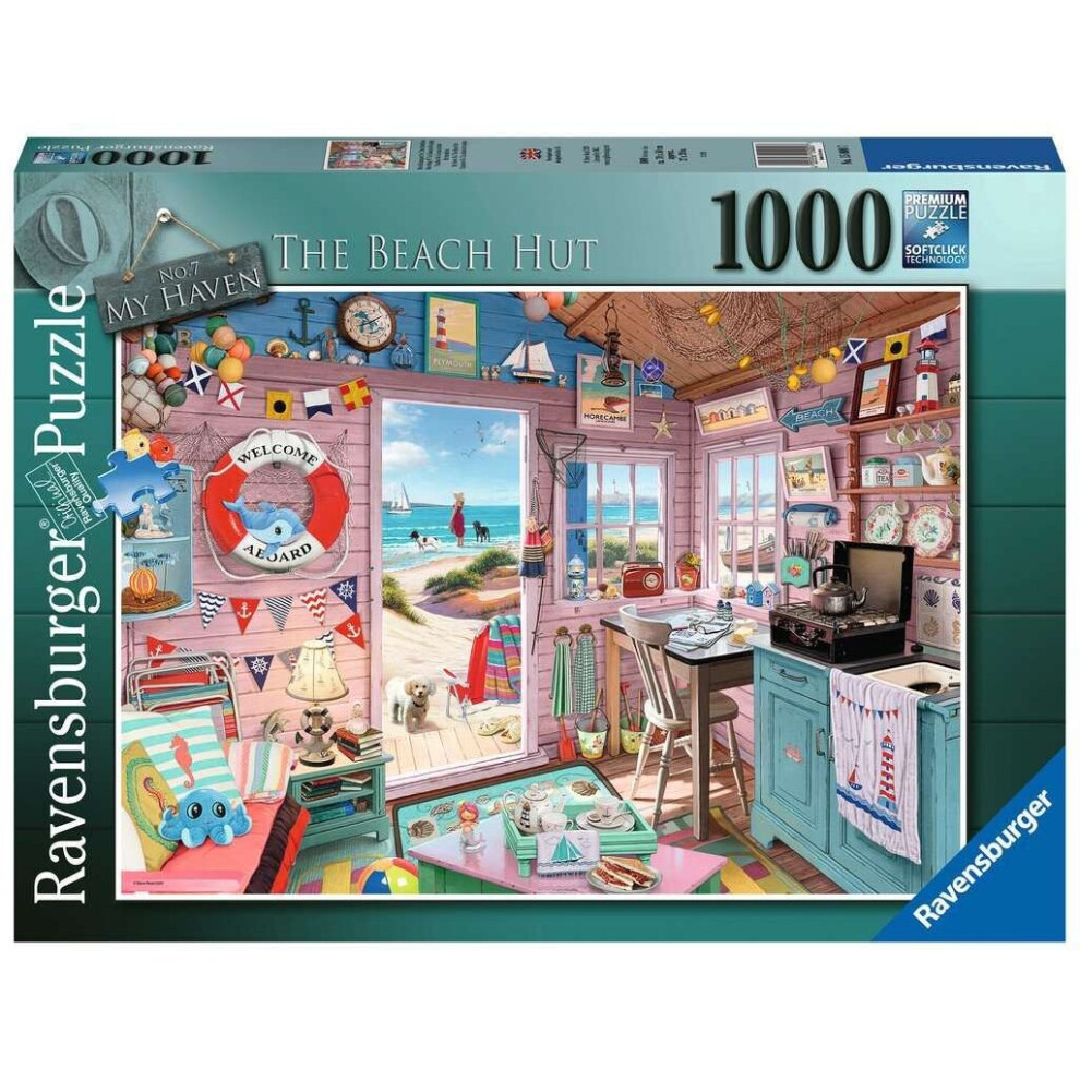 Ravensburger My Haven, The Beach Hut 1000Pc Jigsaw By