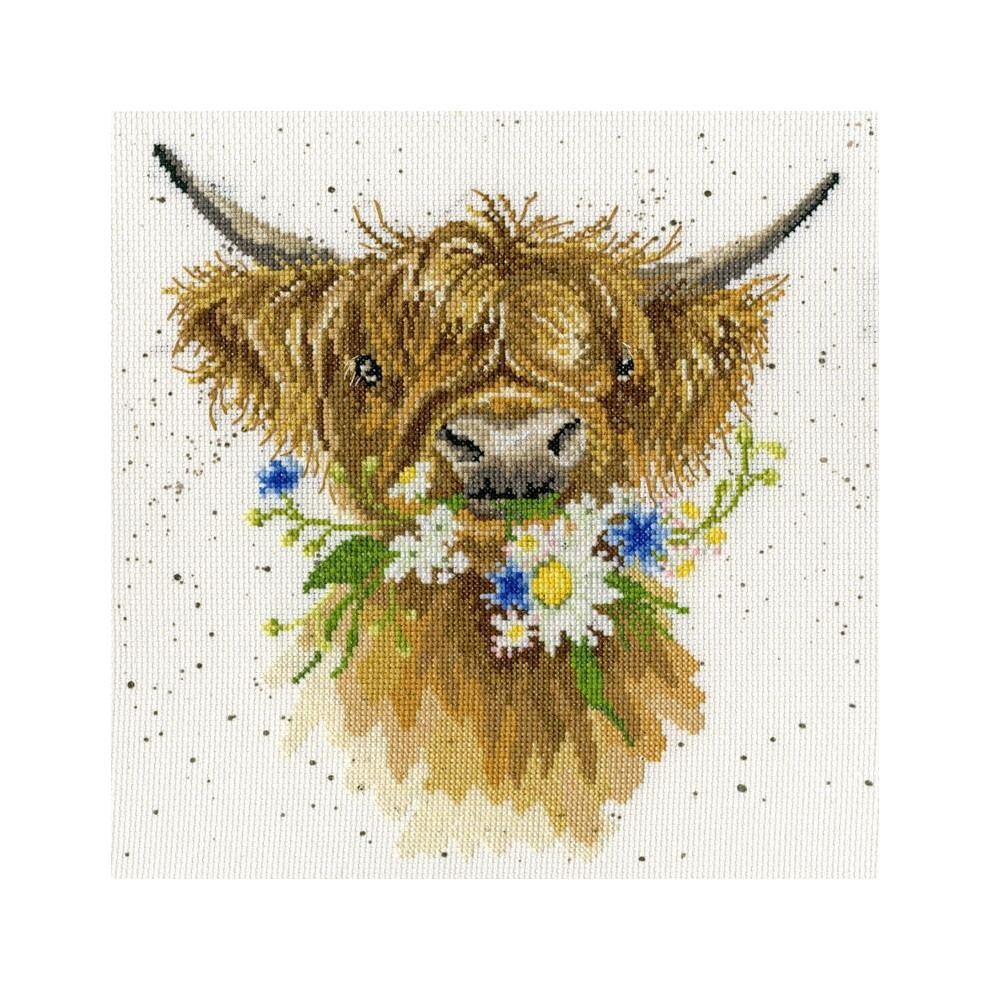 Daisy Coo (XHD42) Cross Stitch Kit by Wrendale Designs