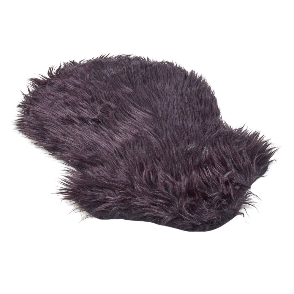 (38x55cm, Purple) Fluffy Faux Sheepskin Fur Floor Rug Soft Plush Mat