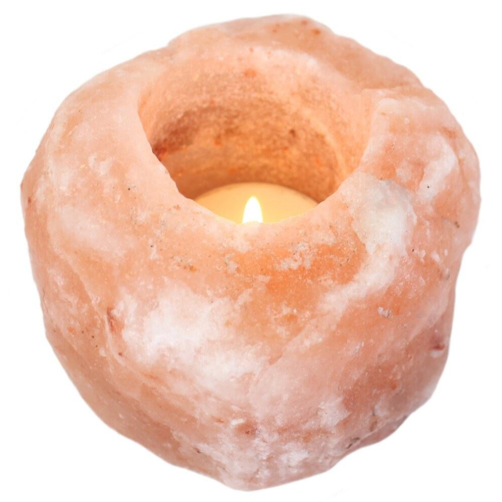 Single Himalayan Salt Tealight Candle Holder by Spirit of Equinox