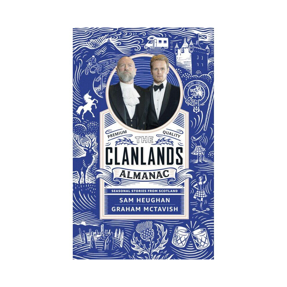 The Clanlands Almanac Plate Signed by Sam Heughan & Graham McTavish