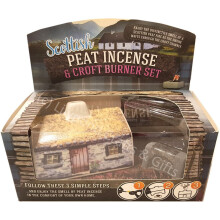 Scottish Peat Incense & Croft Burner Set by The Turf Peat Incense Company