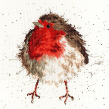 Jolly Robin (XHD5) Cross Stitch Kit by Wrendale Designs