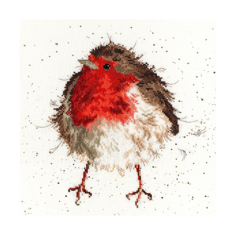 Jolly Robin (XHD5) Cross Stitch Kit by Wrendale Designs