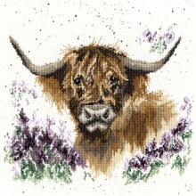Highland Heathers (XHD9) Cross Stitch Kit by Wrendale Designs