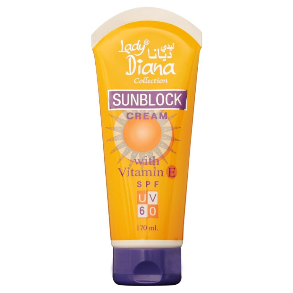 Lady Diana Spf Uv 60 Sunblock Lotion Face & Body - 170mL